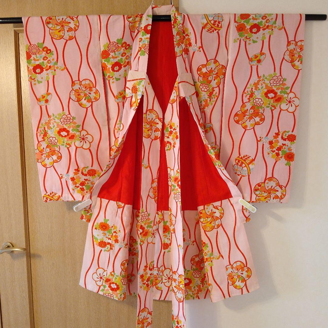 ゴ*ラ様 七五三　アンティーク　女の子着物　正絹　保管品