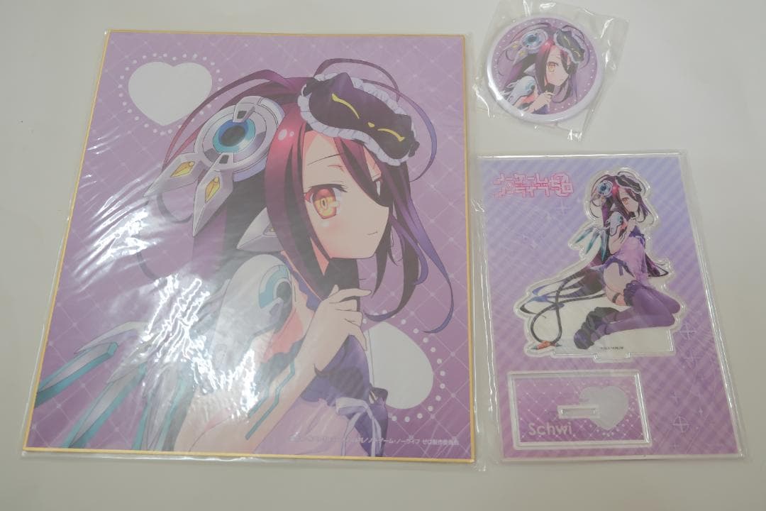 ノーゲームノーライフ モーリーオンライン スクラッチ 白 缶バッジ