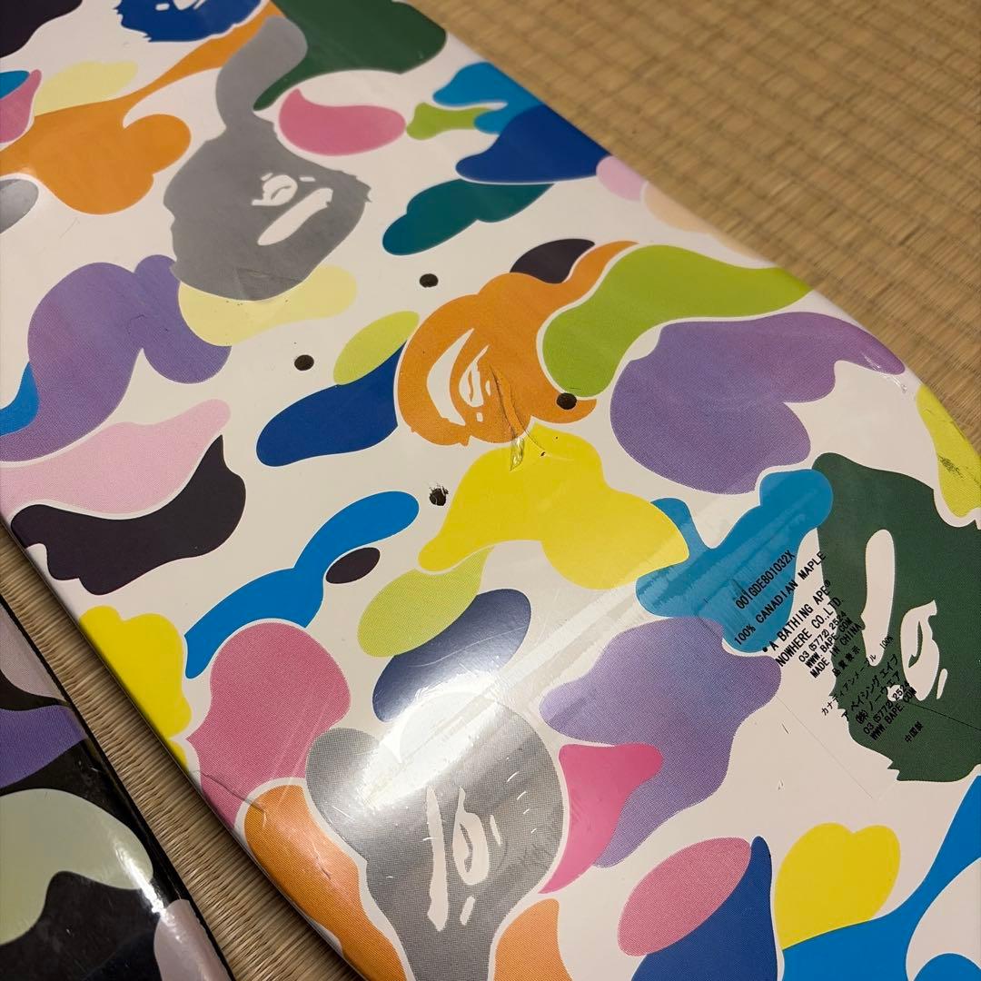 APE アベイシングエイプ ベイプ マルチカモ スケートボード デッキ 未使用