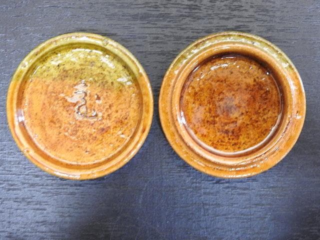 一文字御家元彫字 大樋香合 十代大樋長左衛門（年朗） 共箱