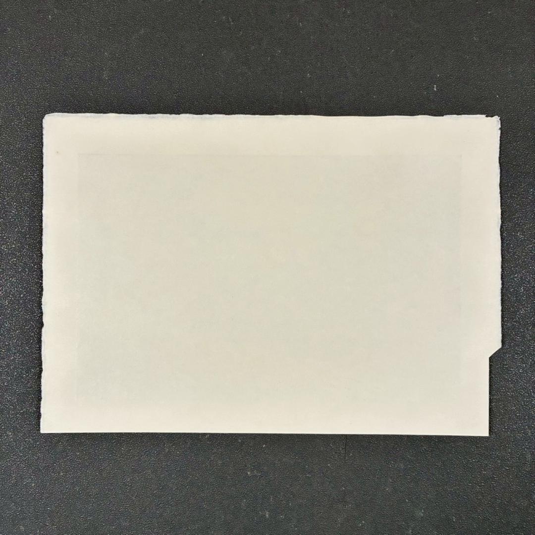 美品 牧野宗則「雪月夜」木版画 1993年制作 直筆サイン入り 額縁入り