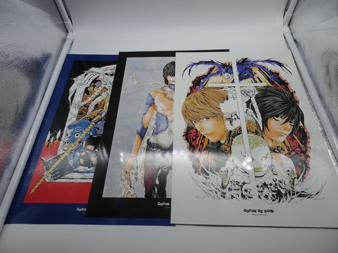 初版 小畑健 Blanc et Noir 画集 特典3枚＋ポストカード