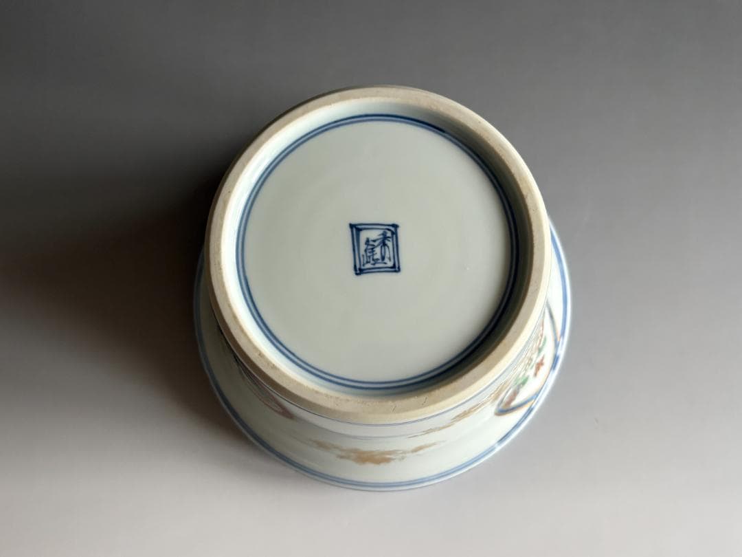 色絵丸紋 末広水指 平安秀峰 茶道具