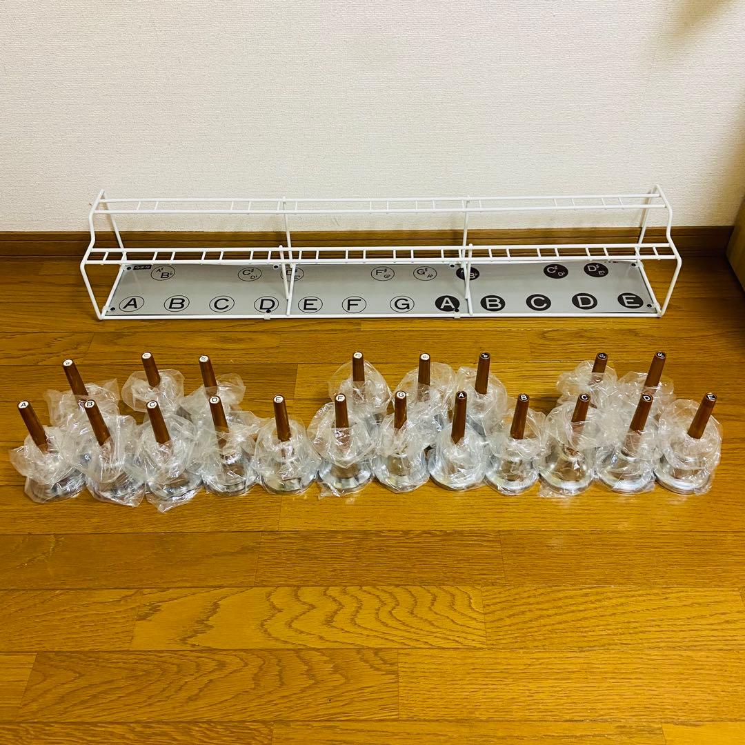 内田洋行 ハンドベル ミュージックベル 20音 スタンド付き - メルカリ