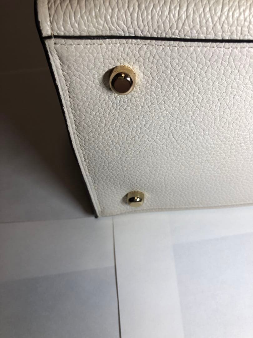 COACH カラーブロック チャニング ベージュショルダーバッグ 2way