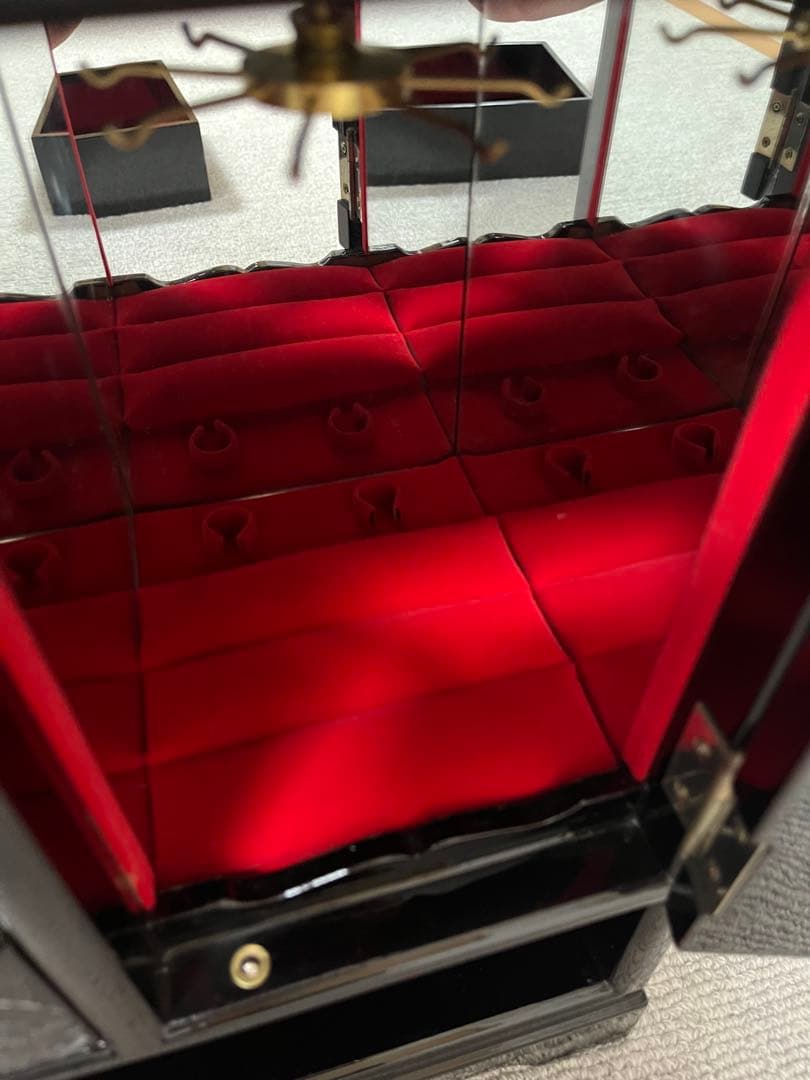 【韓国　螺鈿細工】伝統民芸品　ジュエリーボックス　青貝象嵌細工　アンティーク