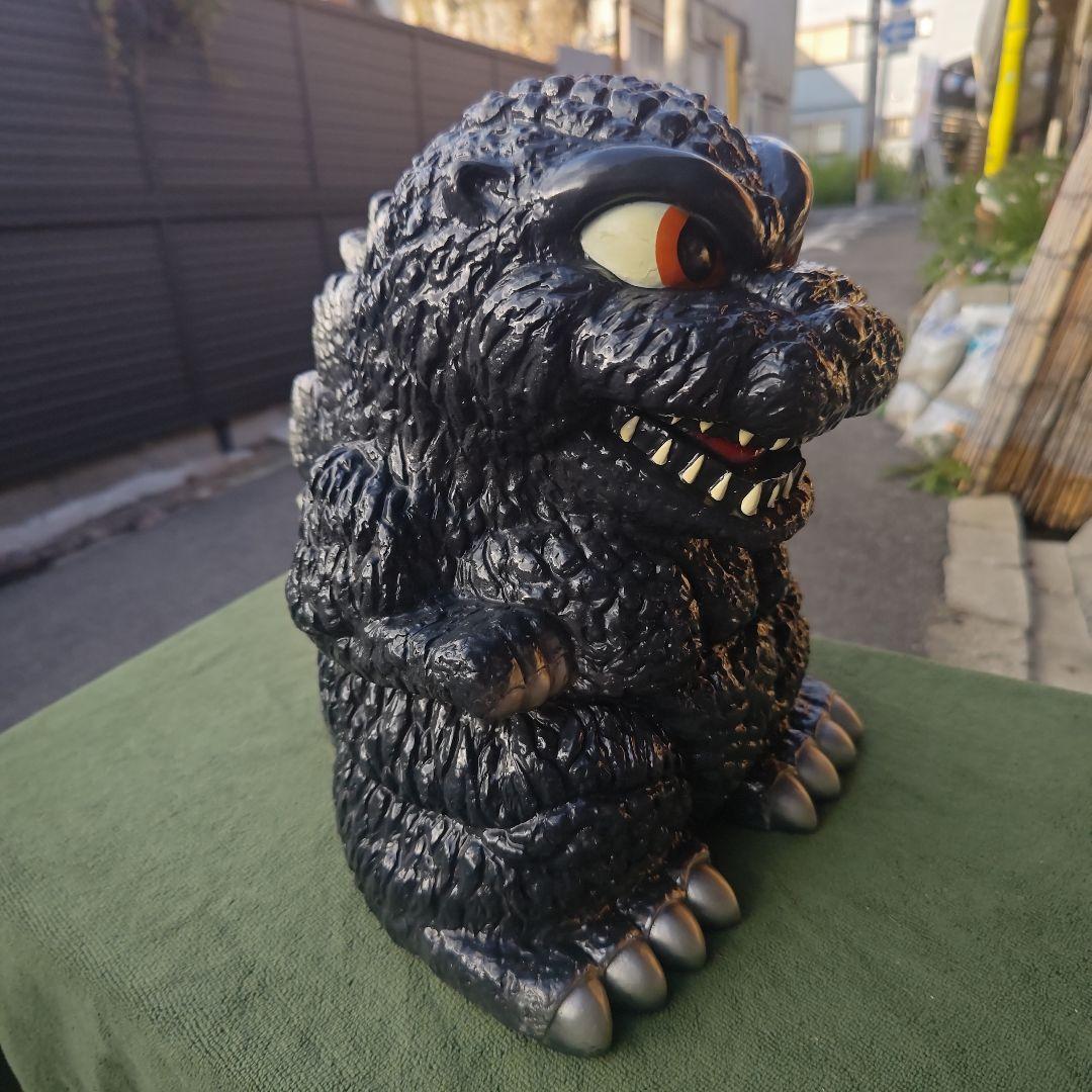 1994年　当時物　ユタカ　ゴジラ　GODZILLA　特大　ソフビ　ビッグ貯金箱