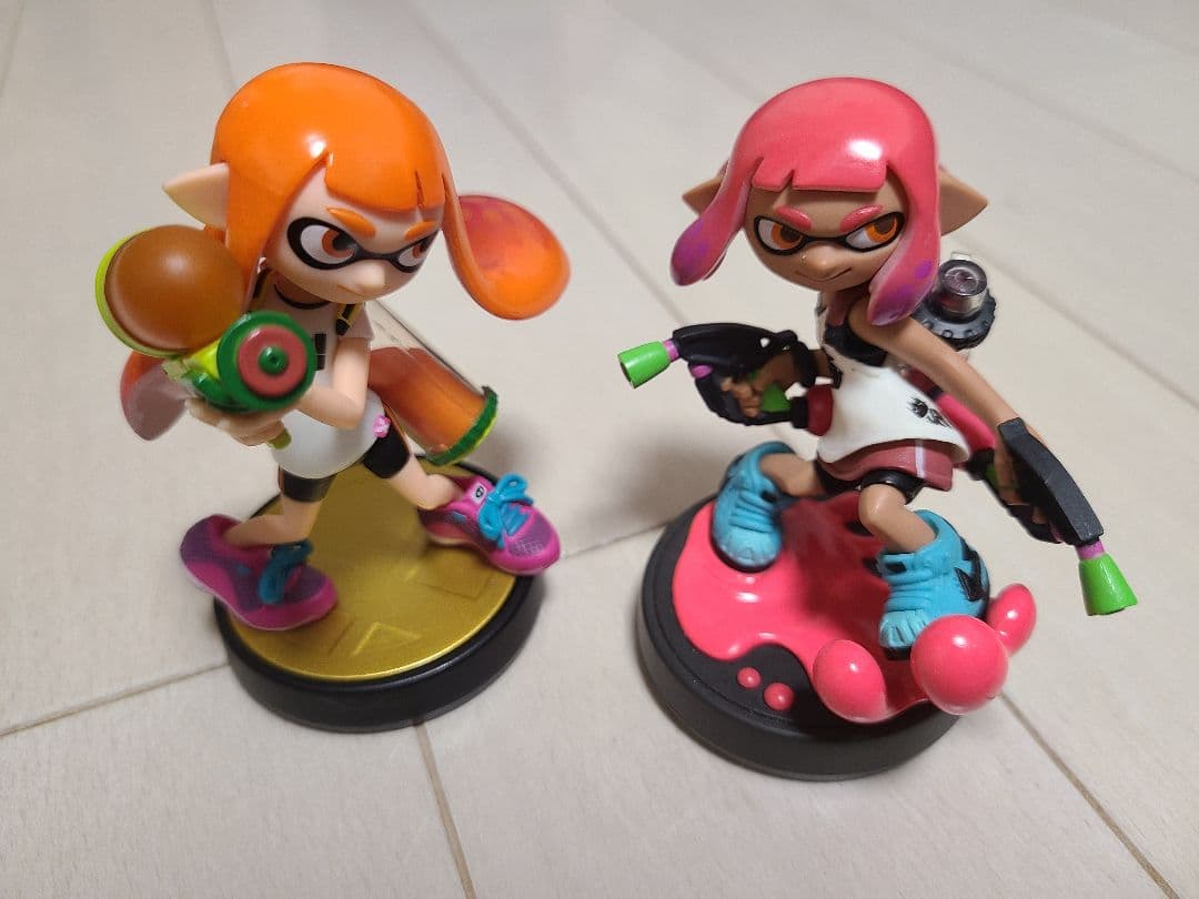 amiibo スプラトゥーン ガール オレンジ ネオンピンク