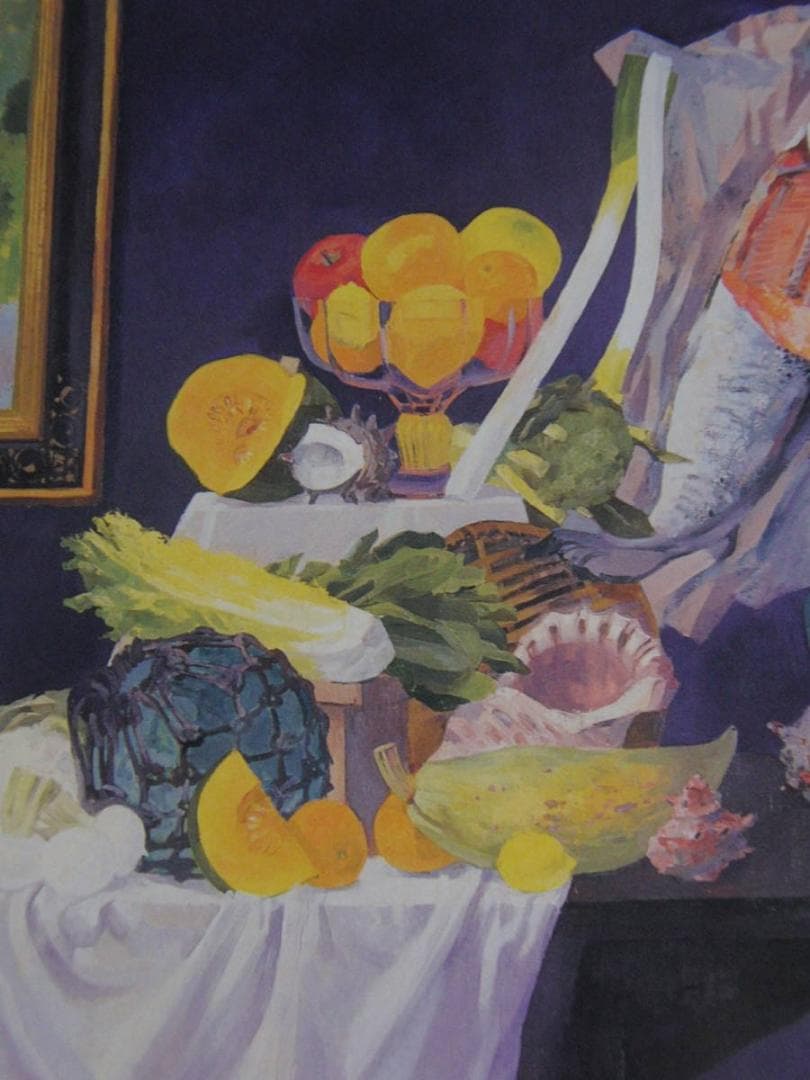 宮下実、【黄梅の頃】、希少な額装用画集より、新品額装付、状態良好