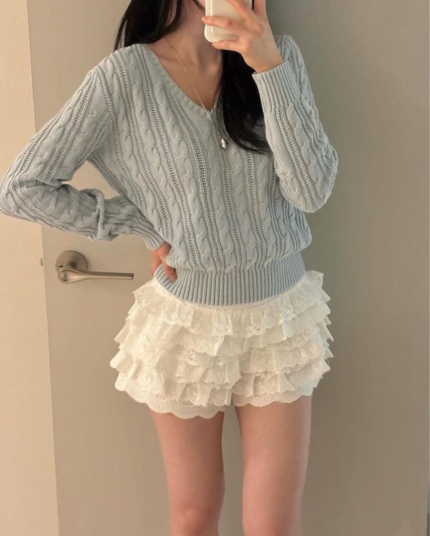 【 ROUGHNECK 】lace tutu pants skirt