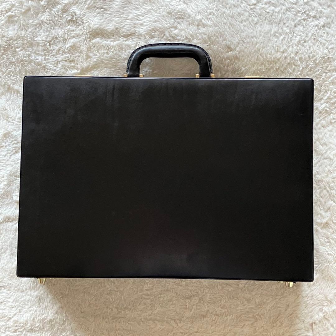 極上品 CAGIVA ITALY 本革 レザー アタッシュケース ブラック