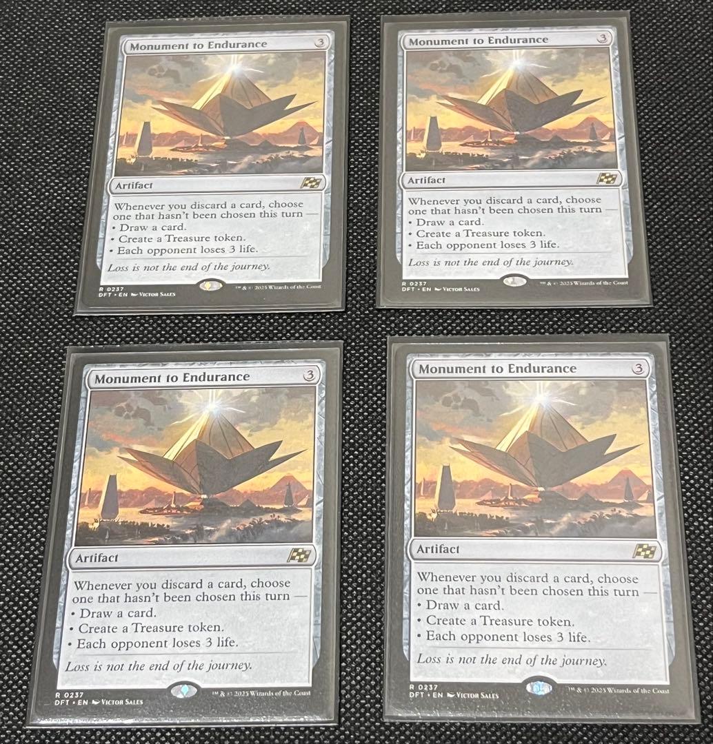 忍耐の記念碑　英語版4枚セット 忍耐の記念碑 [DFT_BF] Foil 【BIGWEB | MTG】日本最大級の激安カード