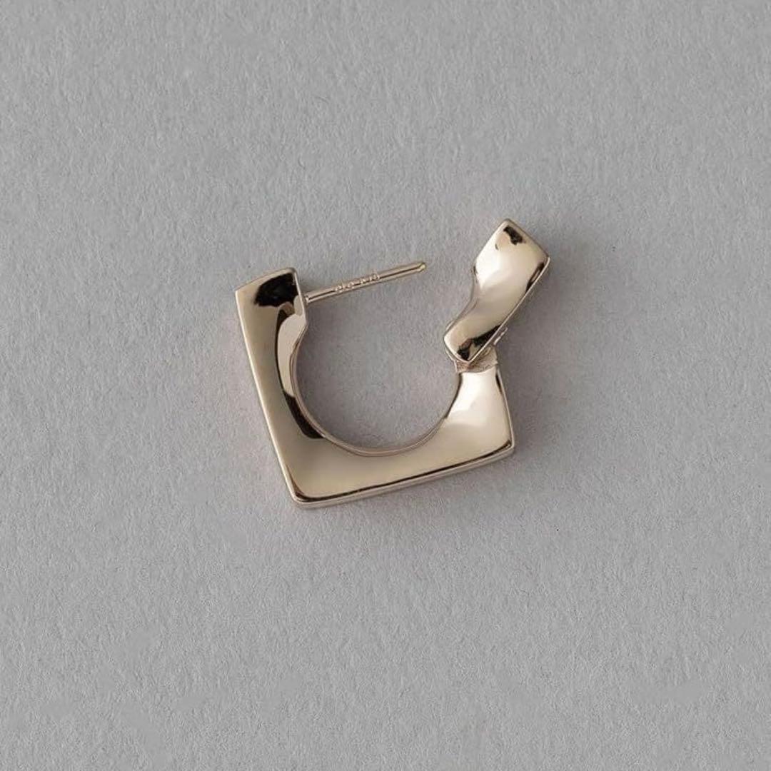 極美品 エテ ete K18 SV925 ロウ スクエア ハグピアス - メルカリ