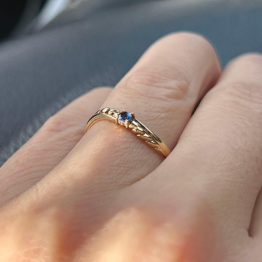 K18 サファイア　リング　指輪　18金