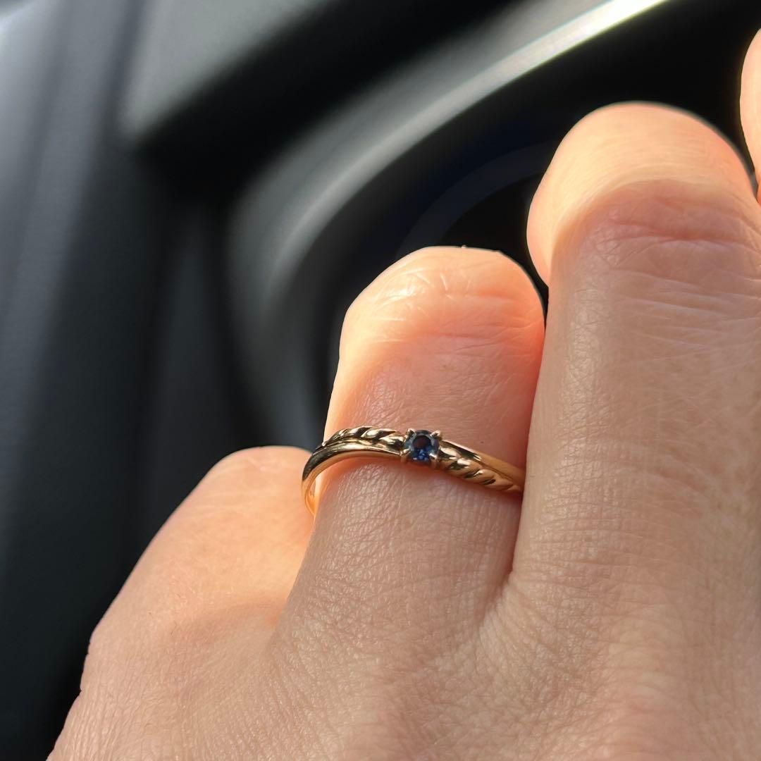 K18 サファイア　リング　指輪　18金