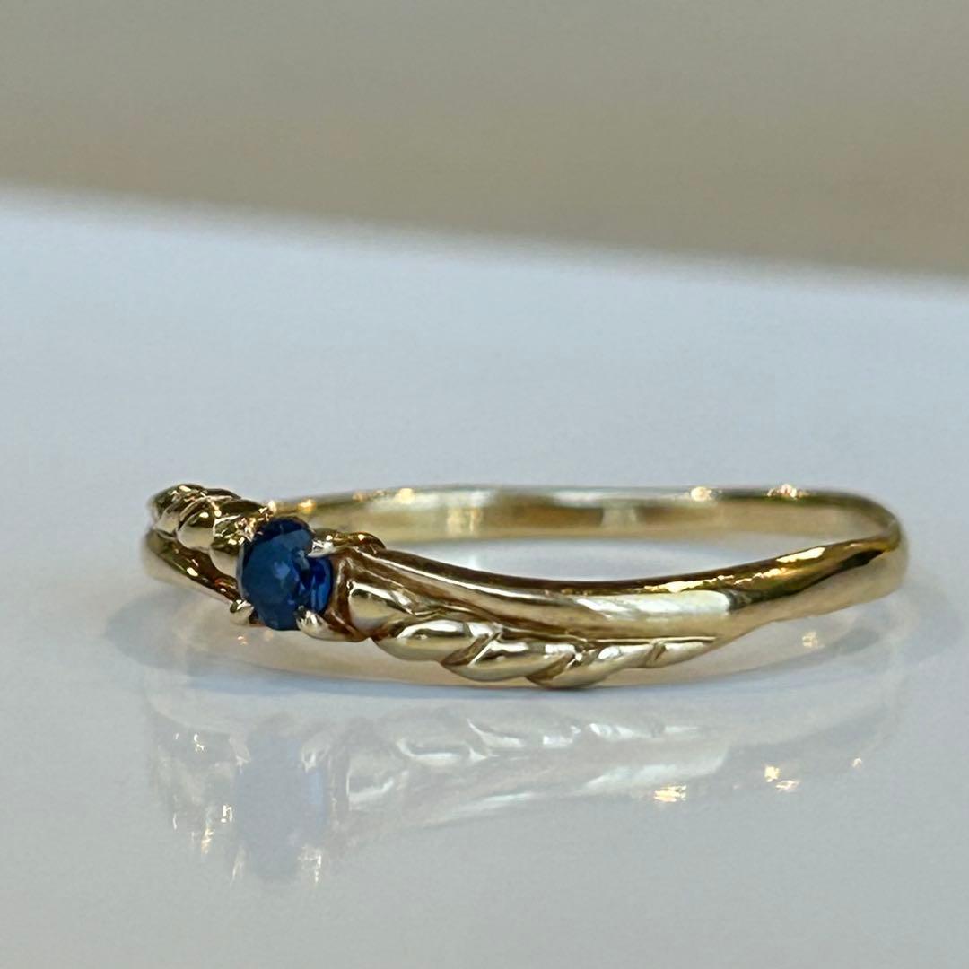 K18 サファイア　リング　指輪　18金