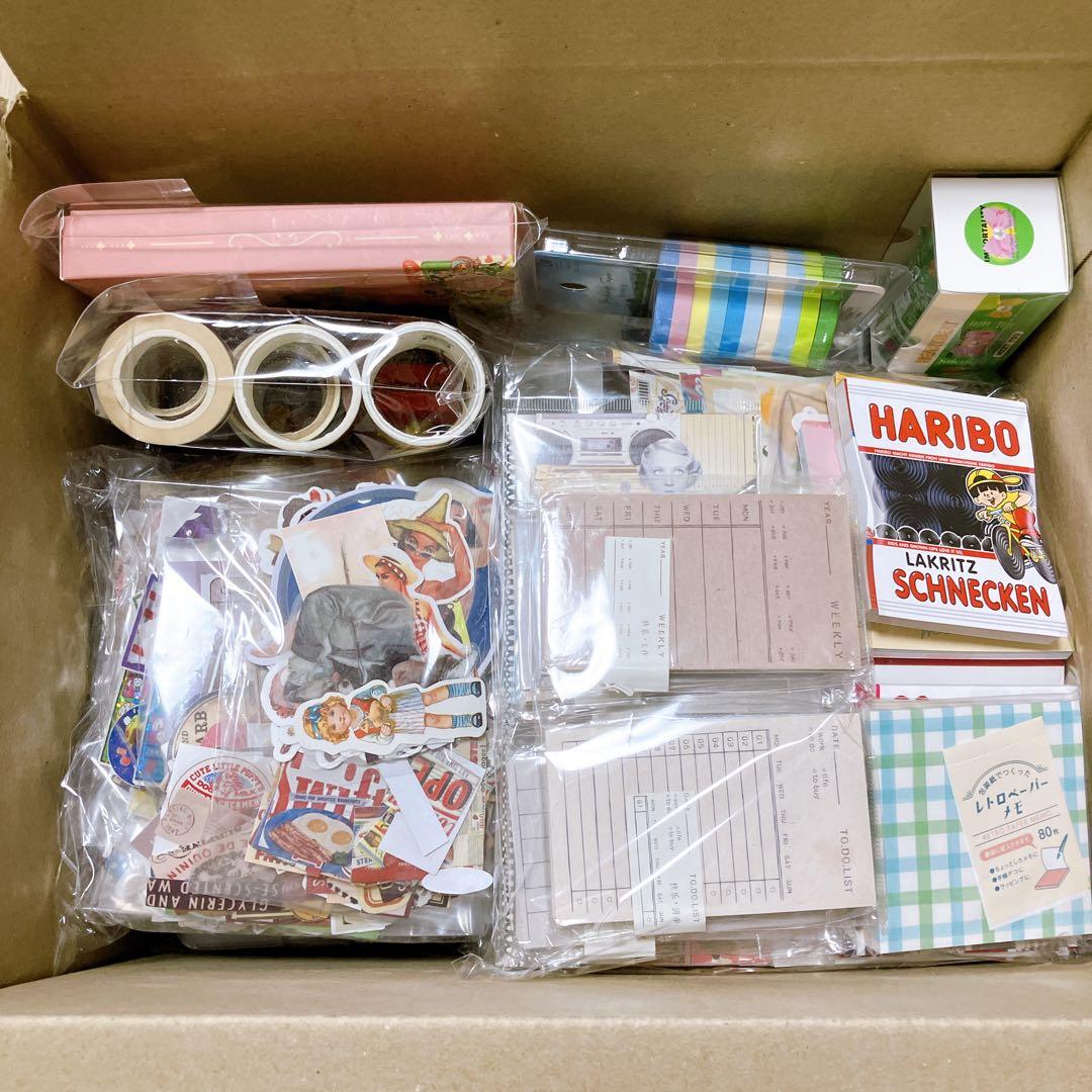 80サイズ】デザぺ紙もの大量詰め合わせコラージュ素材 メモ シール