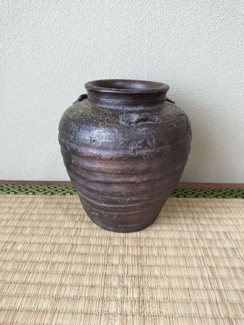 古備前三耳壷室町時代