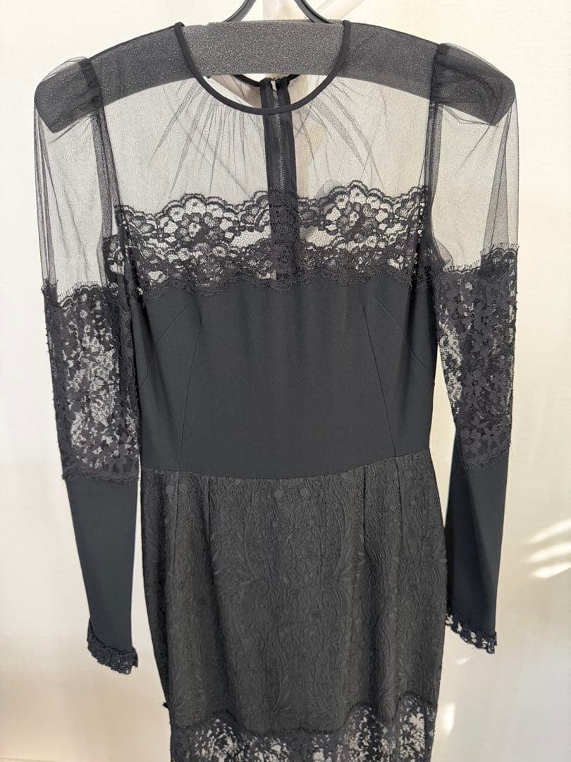 ♡ドルガバ　黒のレース長袖ドレス♡