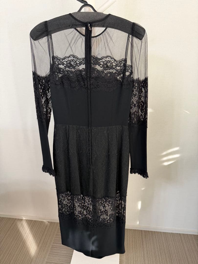 ♡ドルガバ　黒のレース長袖ドレス♡
