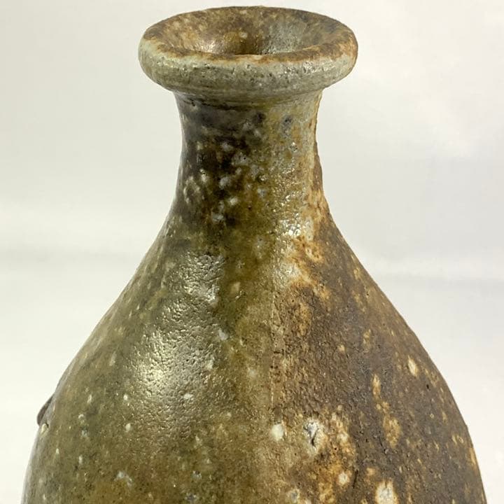 備前 小出尚永 らっきょう徳利 共箱 本物 小出 尚永 備前らっきょ徳利