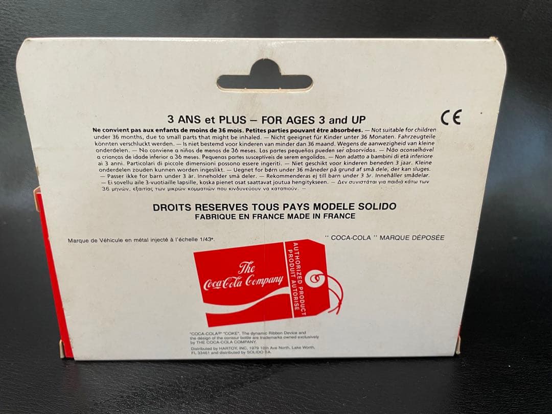 1/43スケールダイキャストメタル コカコーラ SOLIDO フランス製 - メルカリ