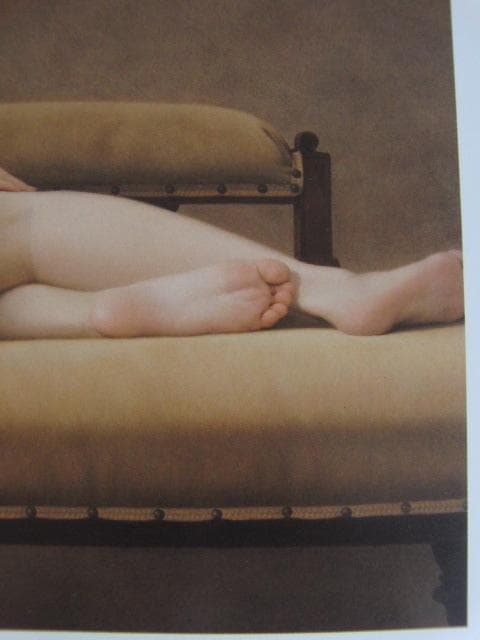 森本草介、【カウチのポーズ】、希少な額装用画集より、新品額装付