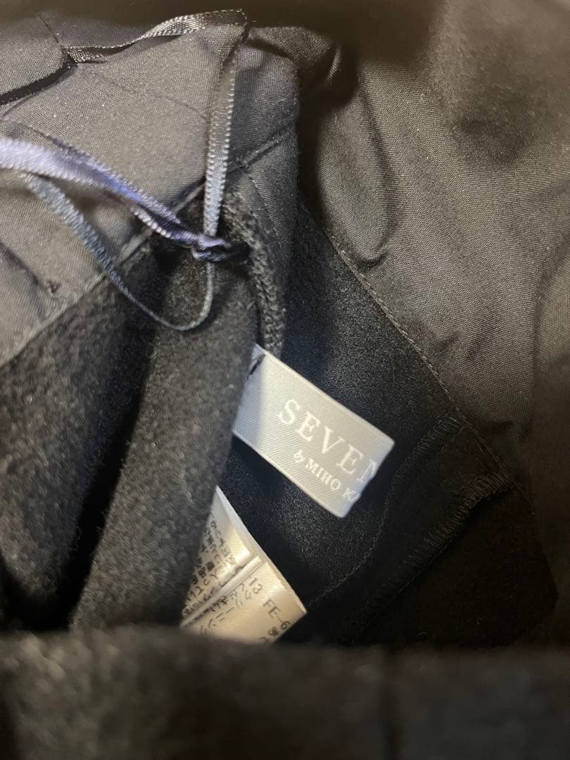 SEVEN TEN セブンテン ハイウエストフレアキュロット(ブラック)