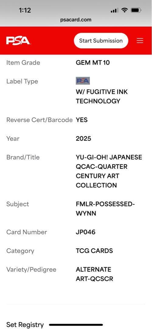 【PSA10:鑑定28枚】『4つ目』憑依装着－ウィン　クオシク　絵違い　遊戯王