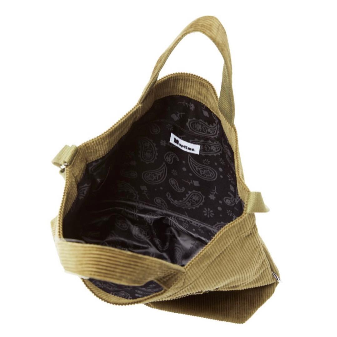 Nissy naptime コーデュロイバッグ カーキ☆西島隆弘 P112797826