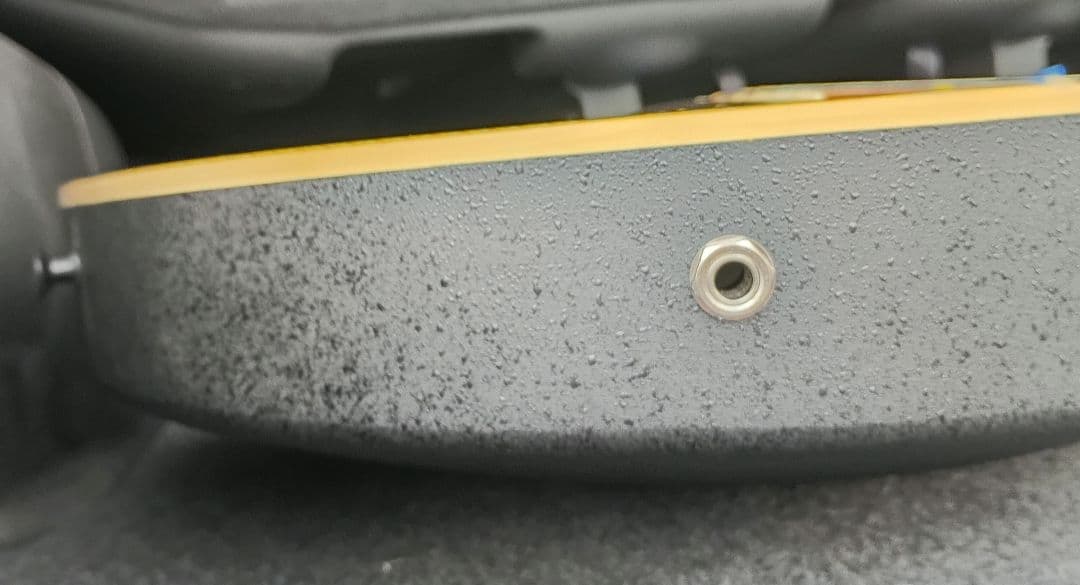 美品 アコースティックギター グリーン/イエロー クラフトマン ケース付