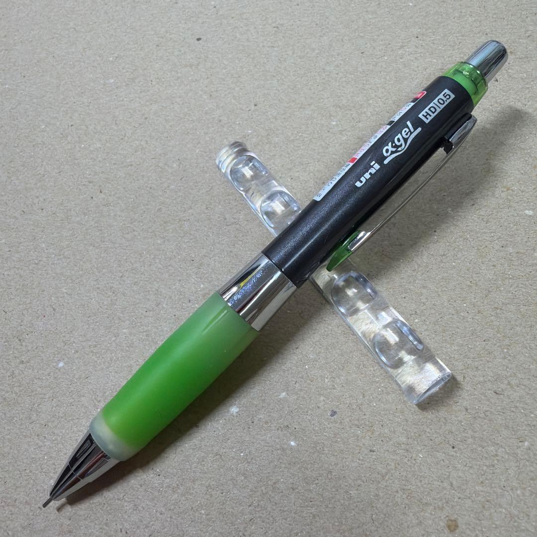 廃盤 三菱鉛筆 ユニ アルファゲル HD シャーペン 0.5 グリーン