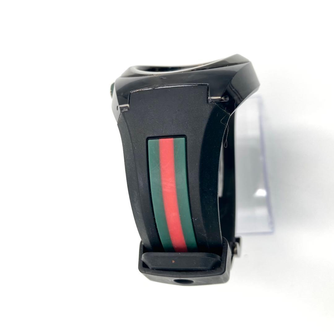 グッチ SYNC 腕時計 黒 メンズ シェリーライン