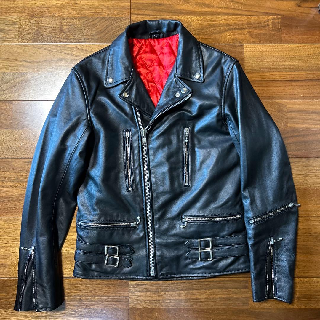 ロンジャン UK ダブルライダース パンク 666 ルイスレザー