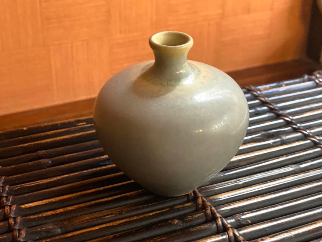 極上優美Berndt Friberg釉薬美し《一輪花挿》（検ベルントフリーベリ