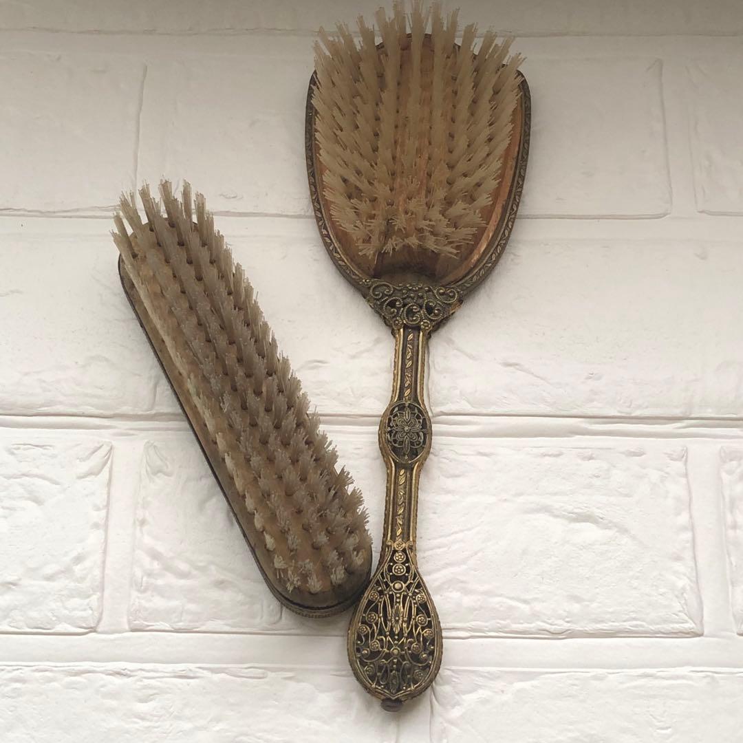 美品＊希少∮英アンティーク＊プチポアン＊プチポワン＊時計 ブラシ