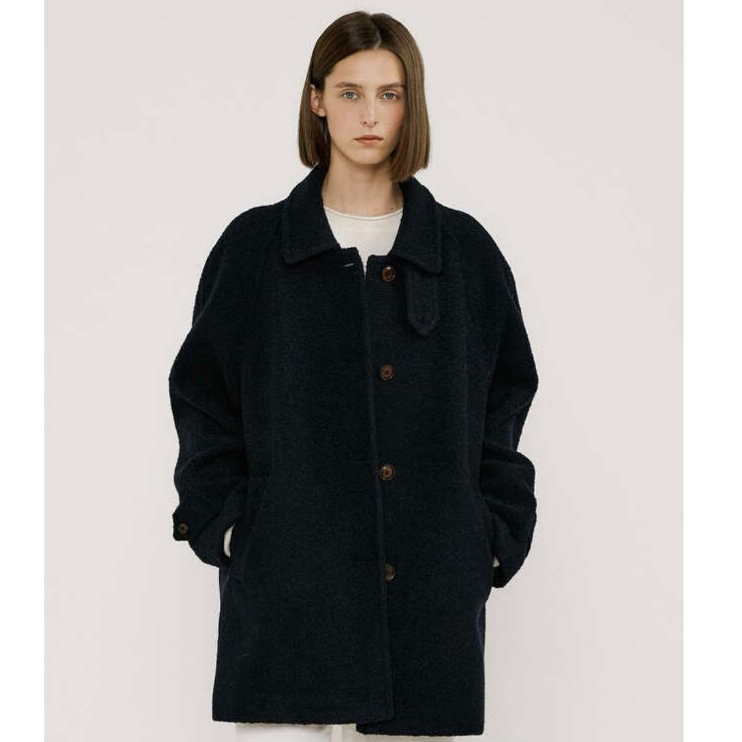 最終値下げ出品12／24までhacer アルパカハーフコート 981b447034205a942b14a7d027d562