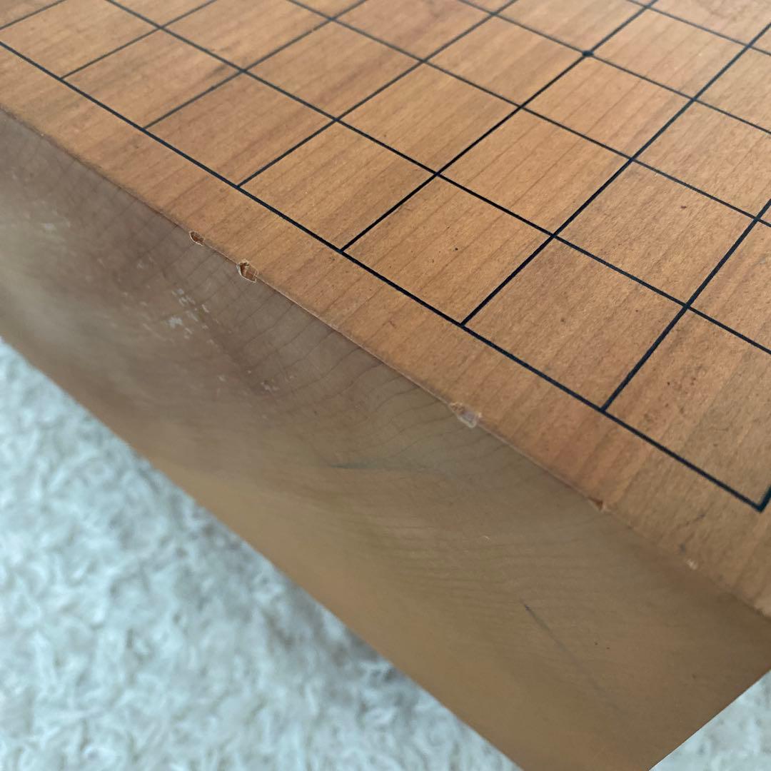 ◯囲碁　碁盤 碁石 セット 足付 ヘソ有り 蛤碁石