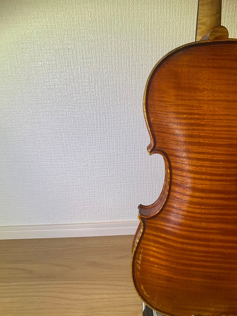 鑑定書　モダンフランス　4/4バイオリン Maurice Rougier 虎杢