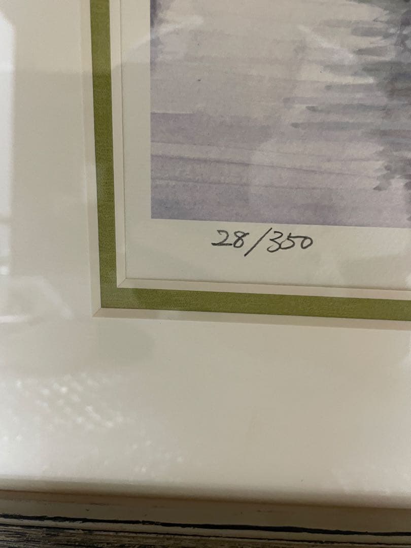 奥津国道ジグレー版画額装28／350