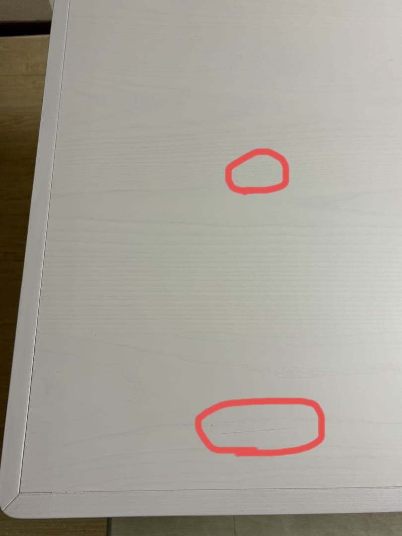 フランフラン☆アルパ　ダイニングテーブルホワイト　W1300×D800×H730