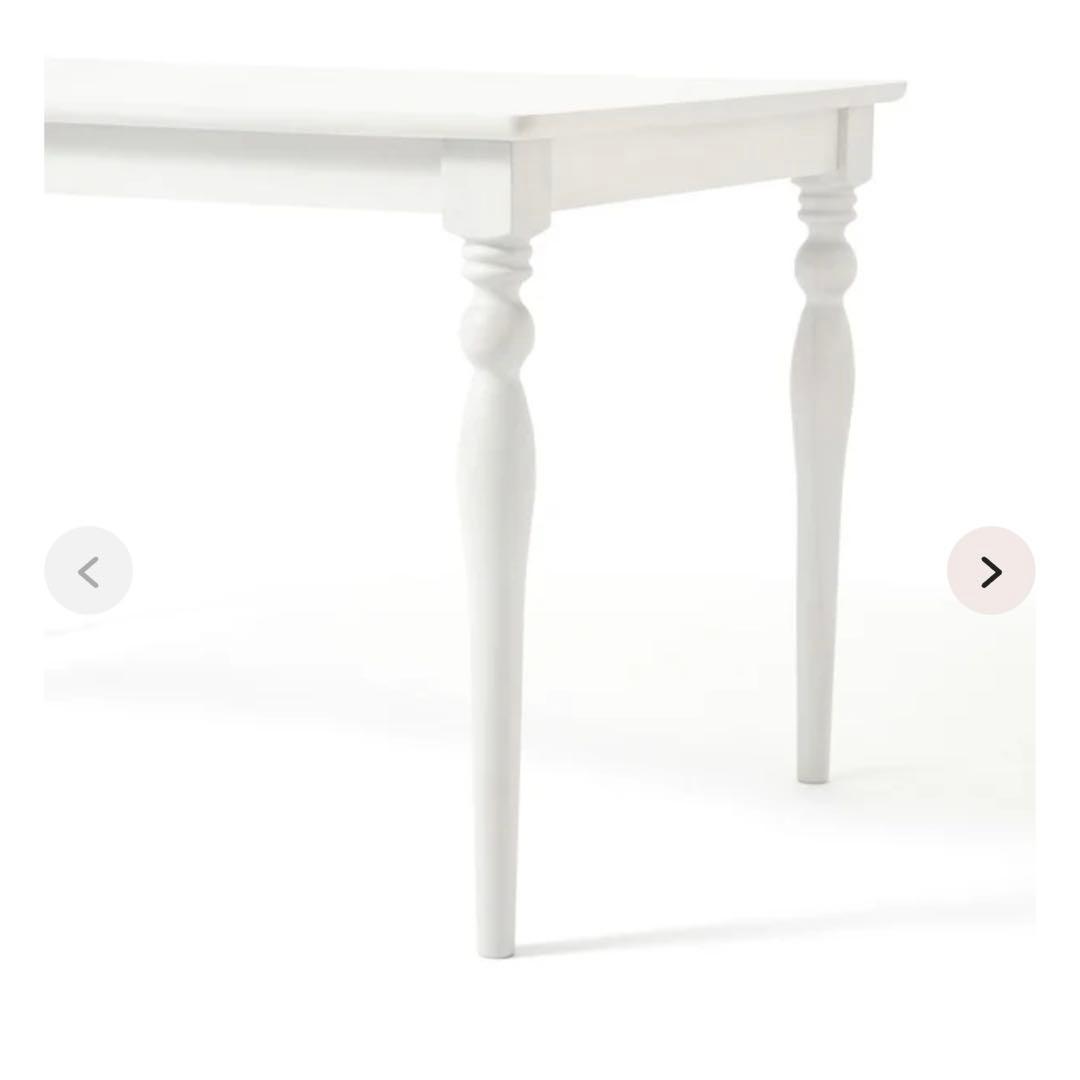 フランフラン☆アルパ　ダイニングテーブルホワイト　W1300×D800×H730