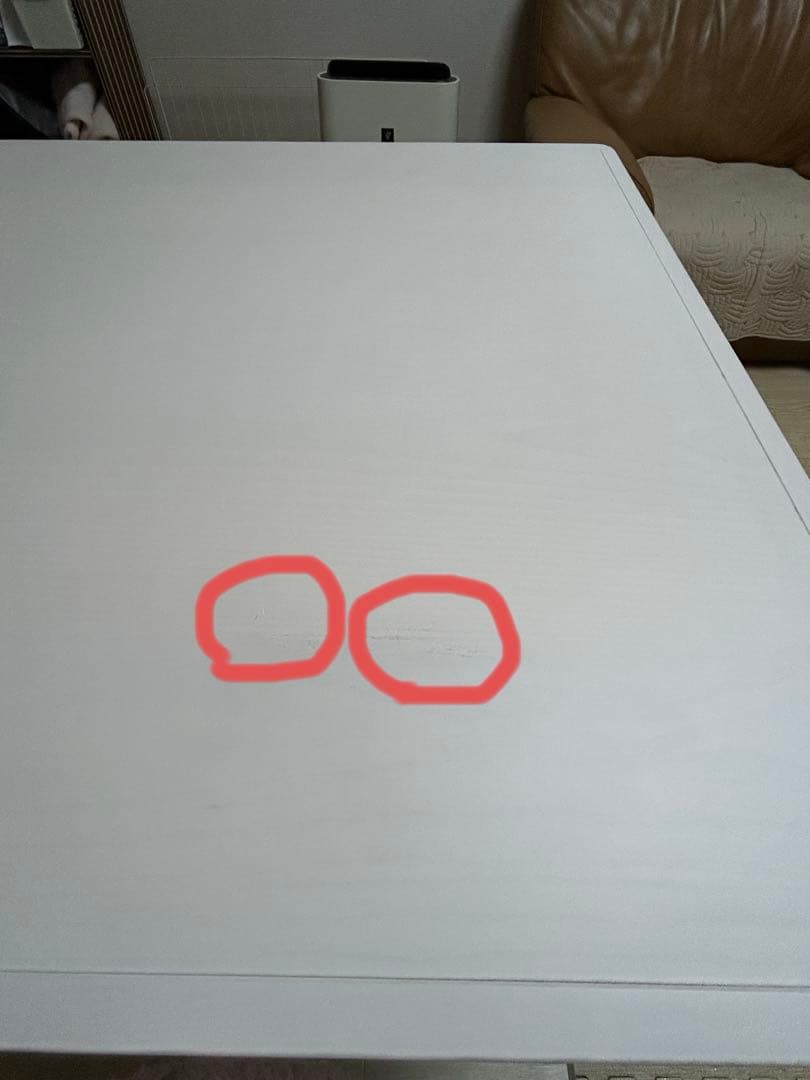 フランフラン☆アルパ　ダイニングテーブルホワイト　W1300×D800×H730