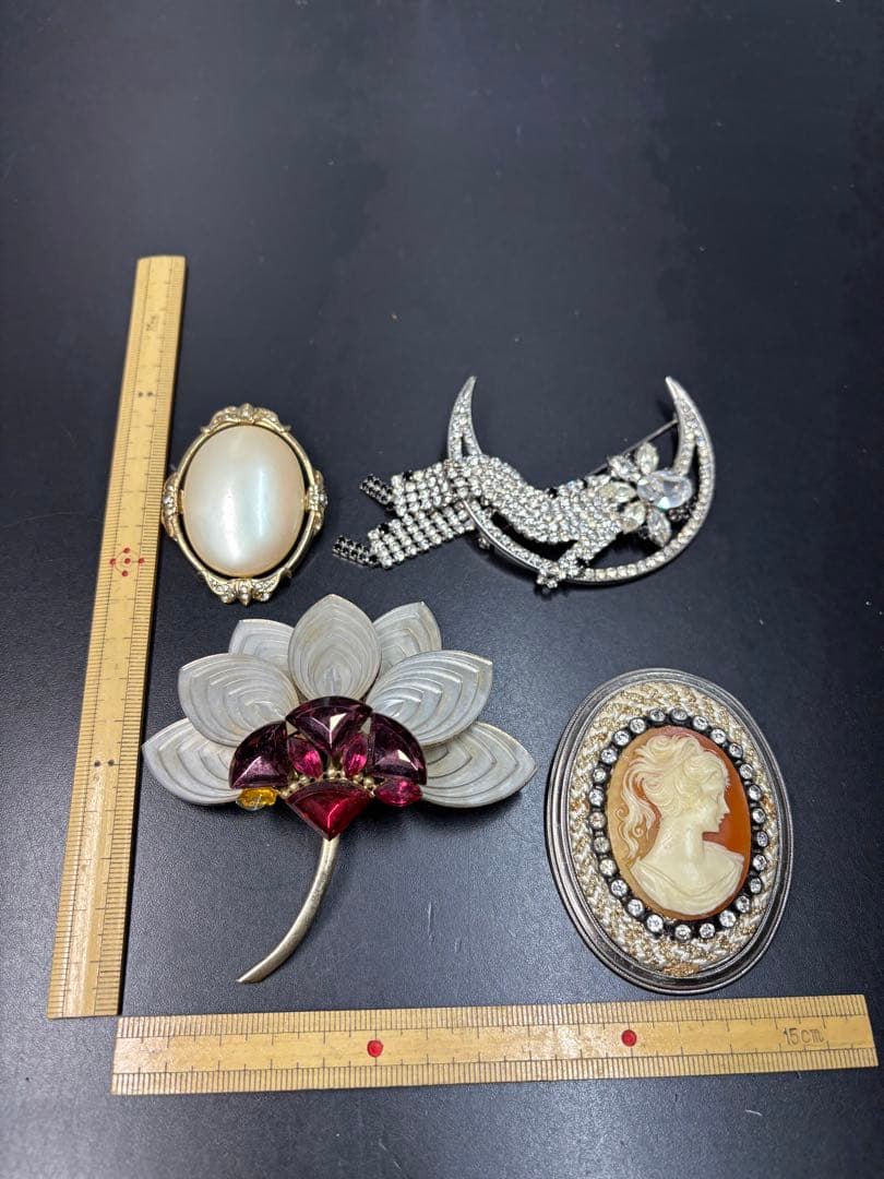 ヴィンテージブローチまとめ アクセサリー ジュエリー 15点セット