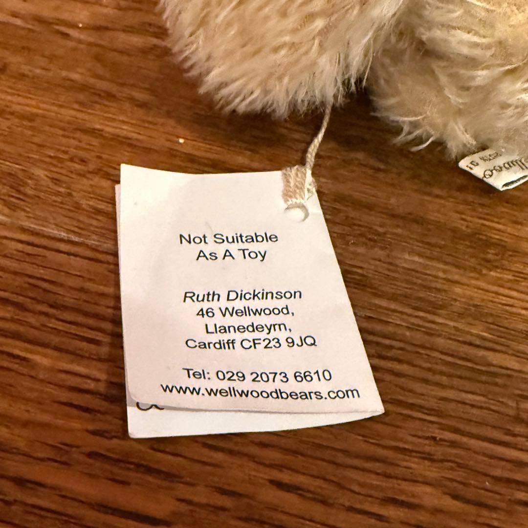 イギリス作家　Ruth Dickinson モヘア　ウサギ さん　25cm