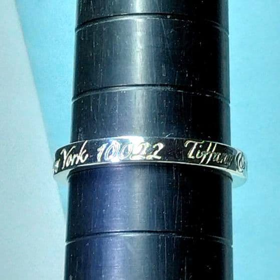 ティファニーノーツナローリング 13号　新品仕上げ　ほぼ無傷未使用に近い