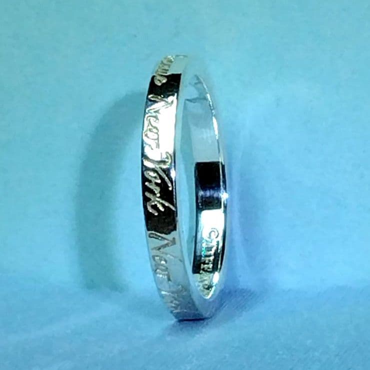 ティファニーノーツナローリング 13号　新品仕上げ　ほぼ無傷未使用に近い