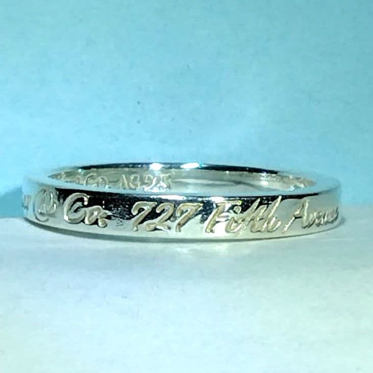 ティファニーノーツナローリング 13号　新品仕上げ　ほぼ無傷未使用に近い