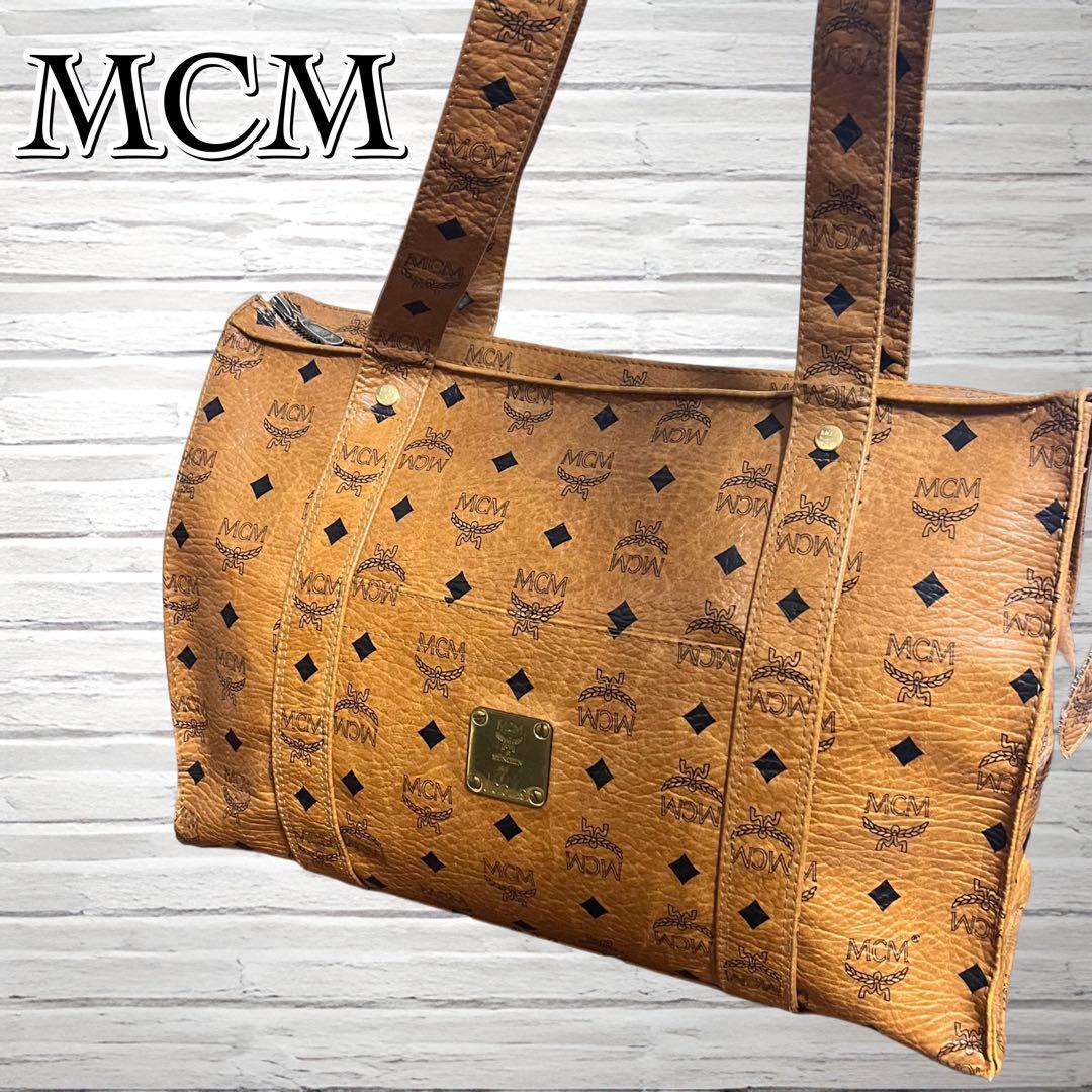 MCM トートバッグ　ヴィセトス柄　レザー　肩がけ　茶　ブラウン 楽天市場】MCM(エムシーエム) ヴィセトス コニャック トートバッグ