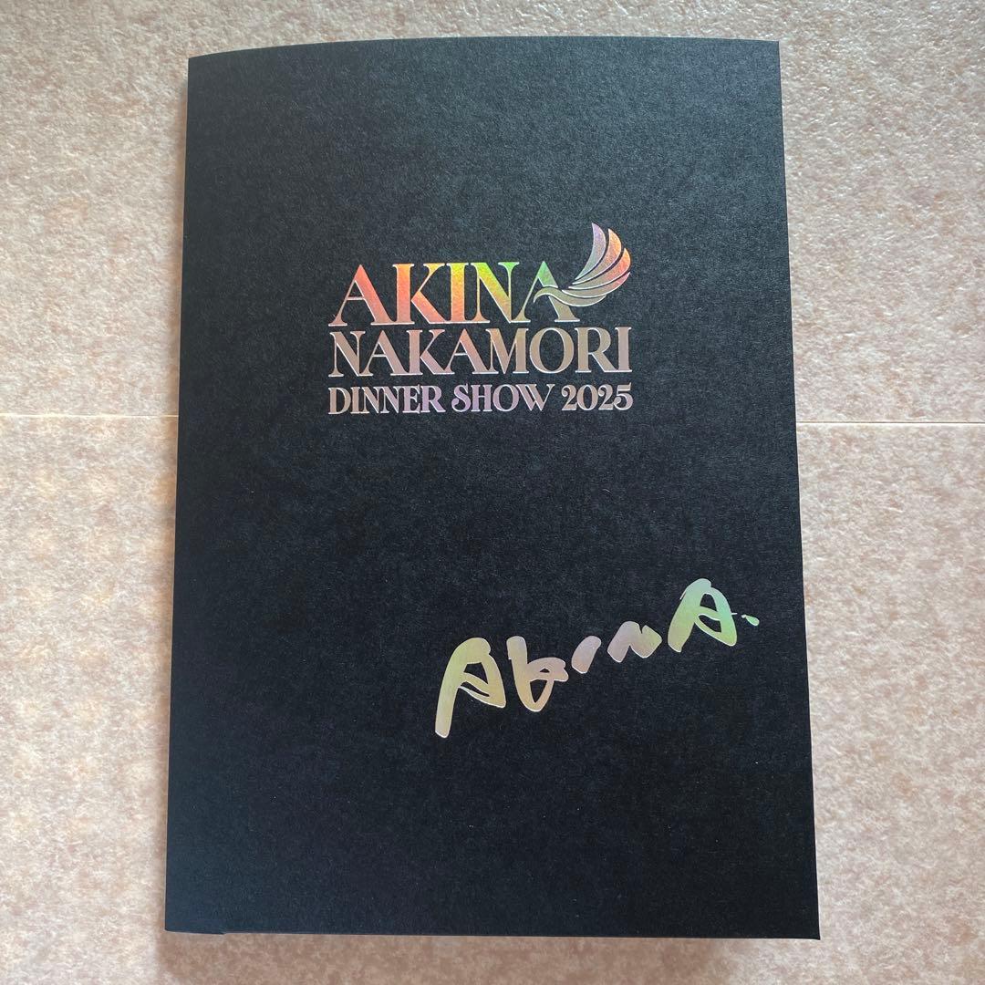 中森明菜　ディナーショー　2025 メニュー表　ポストカード、トートバッグ